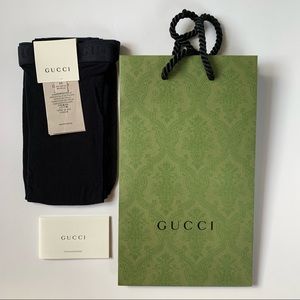 Authentic Gucci Supremelis Interlocking GG Logo Tights Stockings